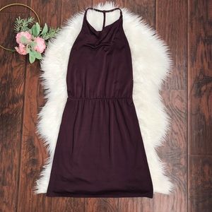 Wilfred Free Burgundy Drop Waist Knit Dress